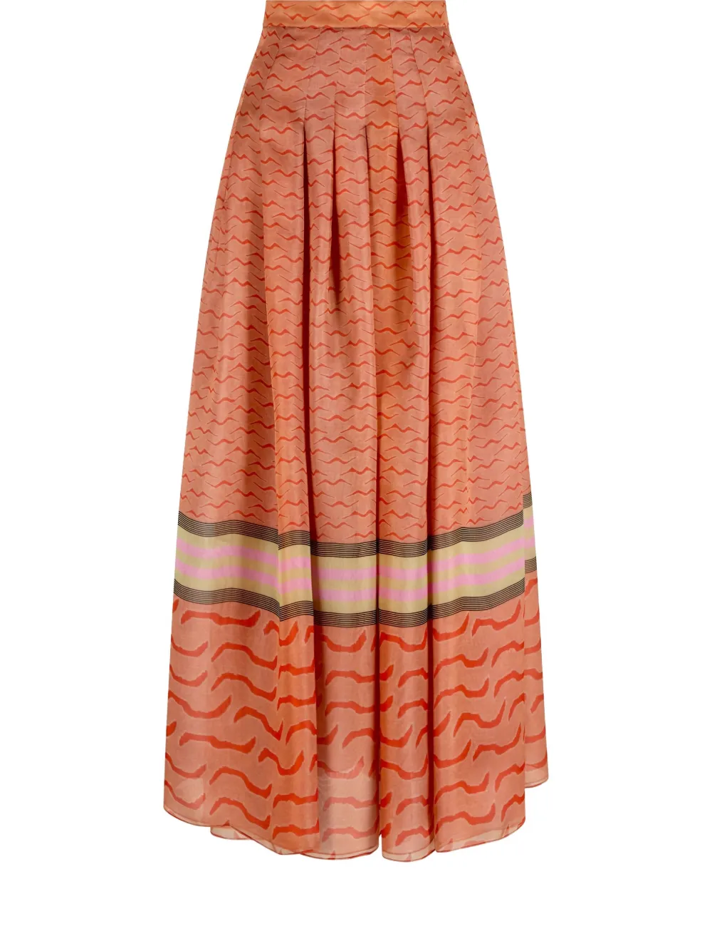 Giorgio Armani striped pattern maxi skirt | Pleated Skirts | Image 2
