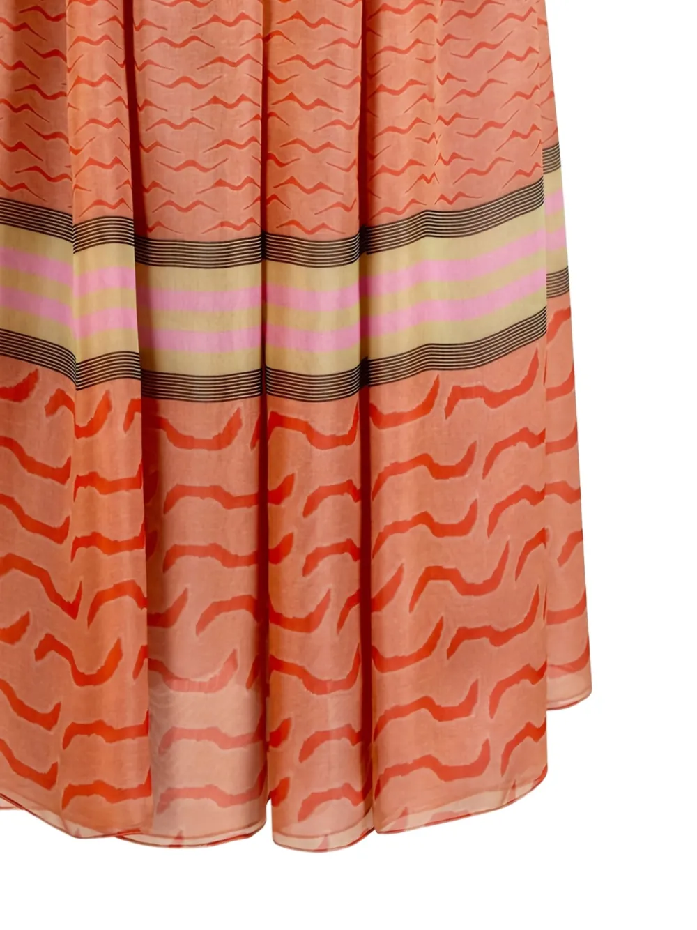 Giorgio Armani striped pattern maxi skirt | Pleated Skirts | Image 2
