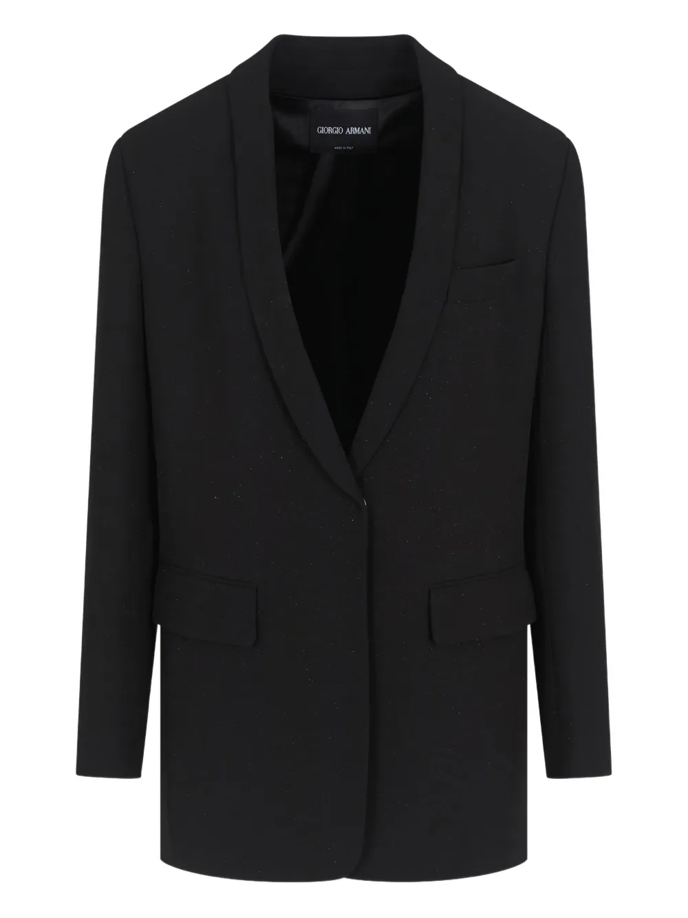 Giorgio Armani shawl-lapel pocket coat | Black | Image 1