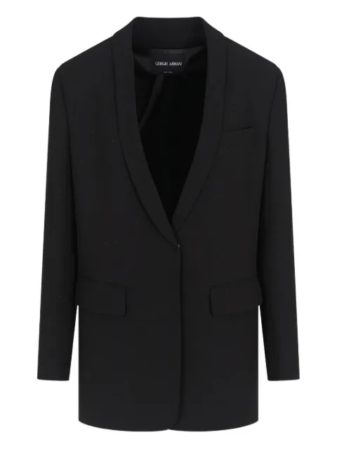 Giorgio Armani shawl-lapel pocket coat