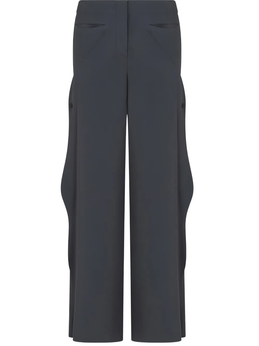 Giorgio Armani Cady broek met zak - Grijs