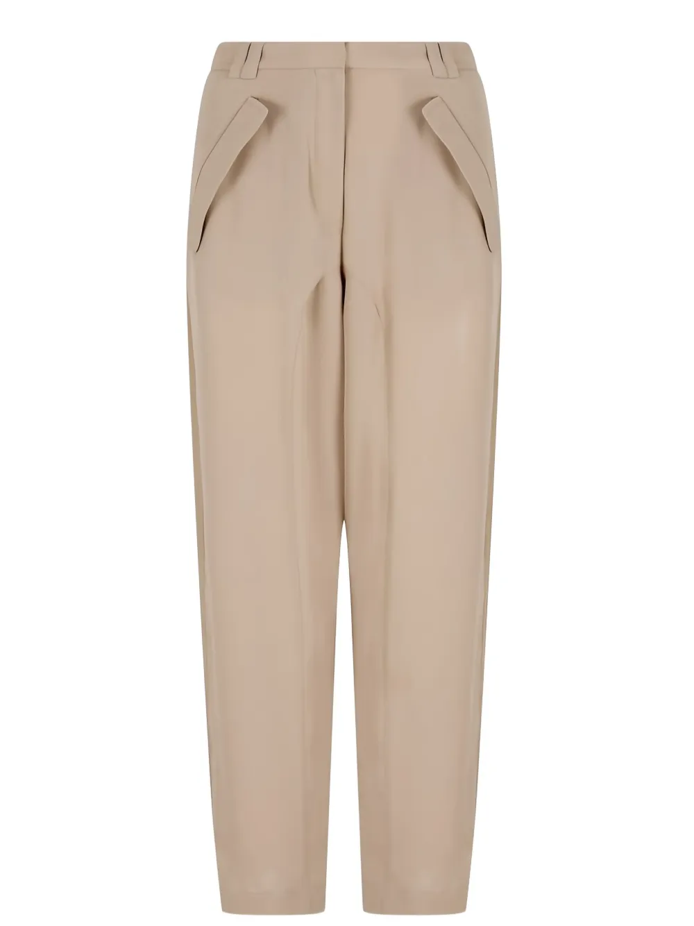 Giorgio Armani Broek met omslag - Beige