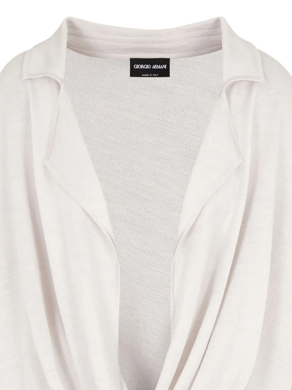 Giorgio Armani draped collared top | Blouses | Image 2