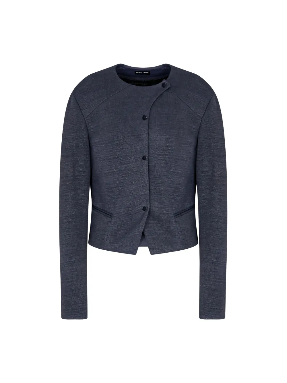 Giorgio Armani crew-neckline cropped jacket | Cropped Jackets | Image 2
