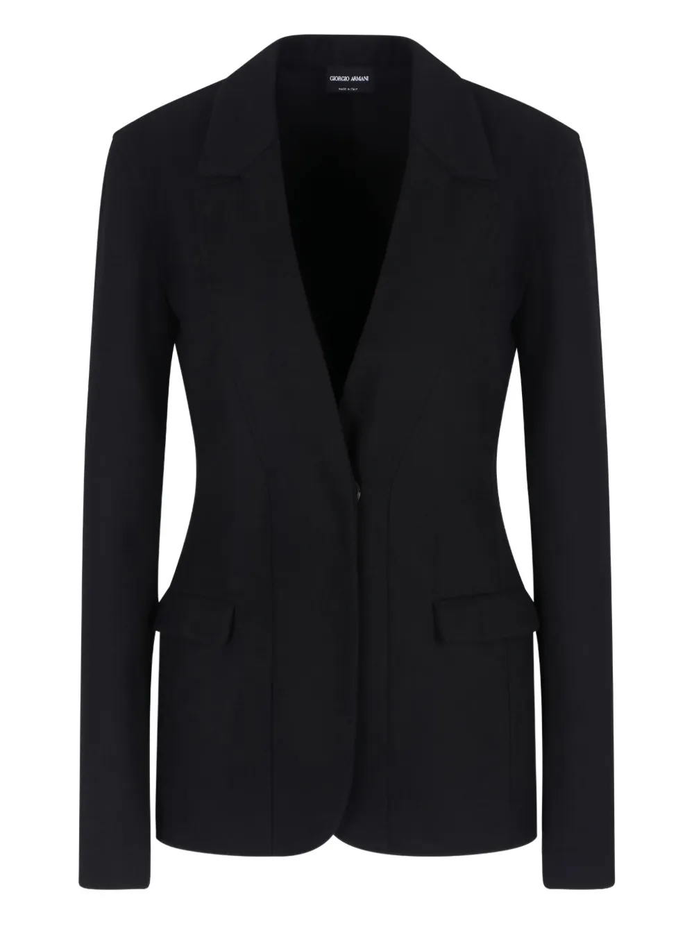 Giorgio Armani notched-lapel pocket jacket | Black | Image 1