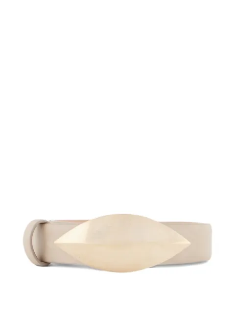Giorgio Armani geometric-shapped leather belt