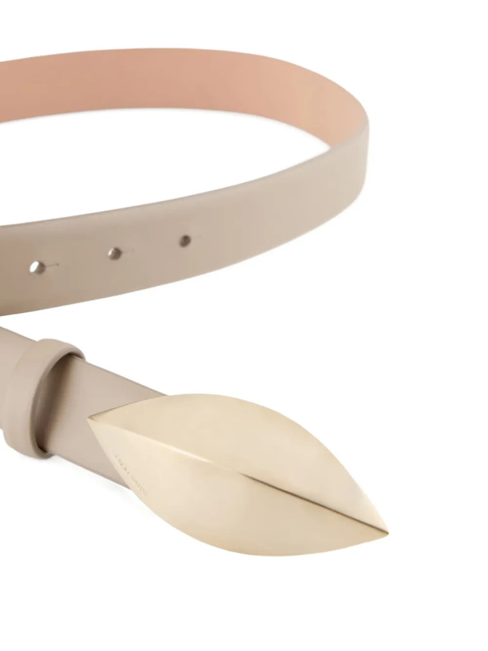 Giorgio Armani geometric-shapped leather belt | Image 2