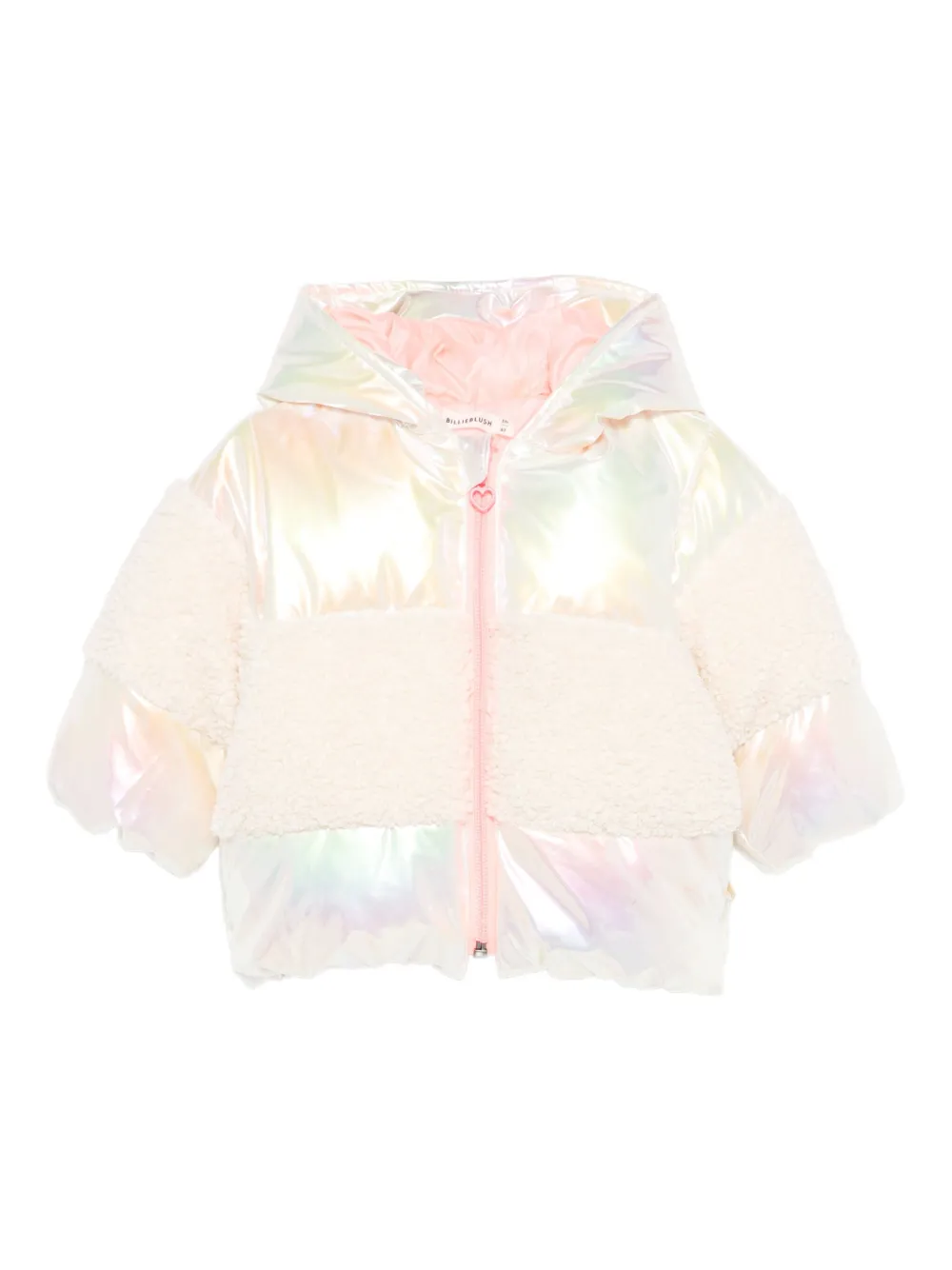 Billieblush Iridescent Padded Jacket In Pink