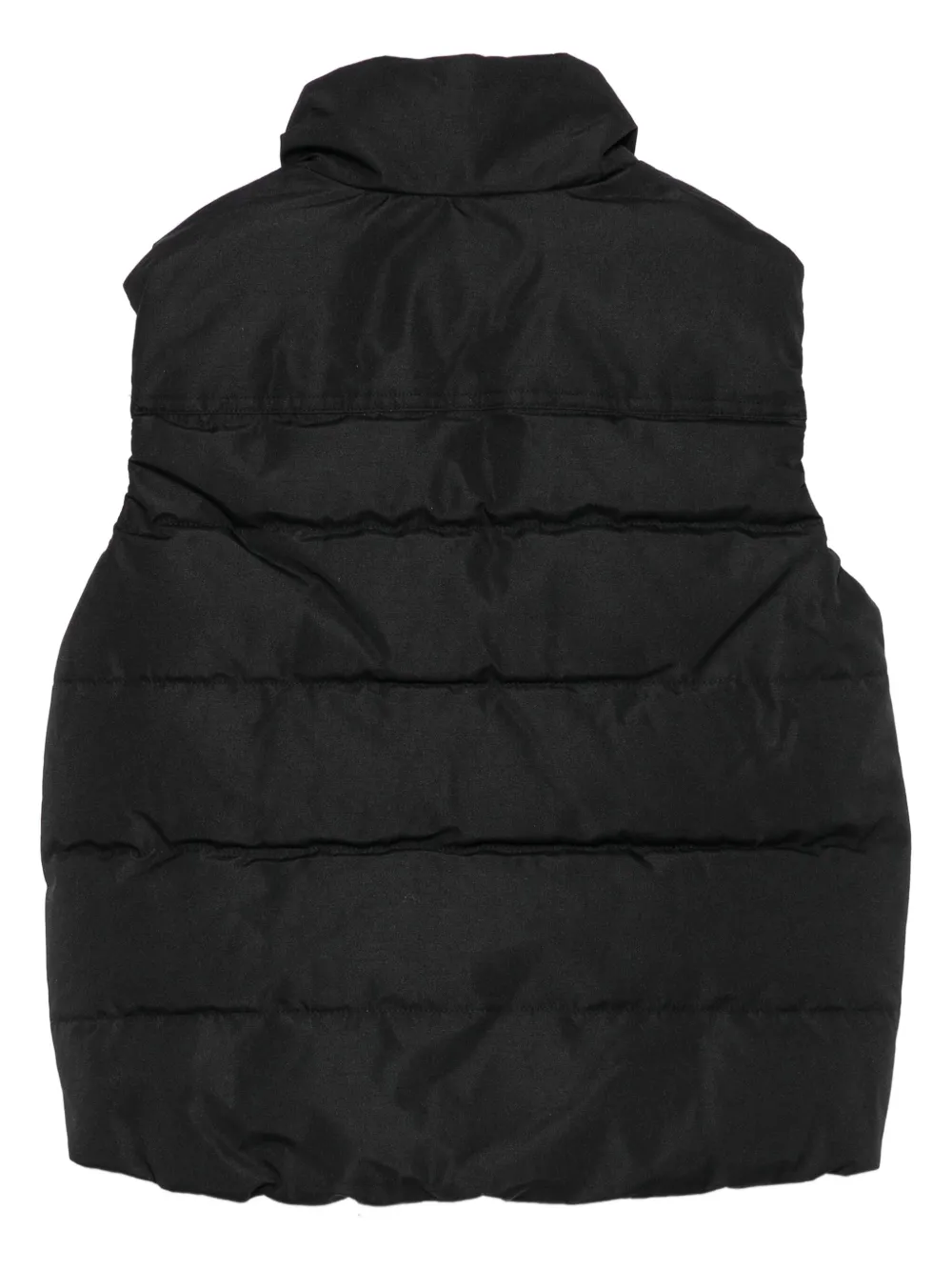 Hugo Boss Quilted Zip-up Gilet In Black