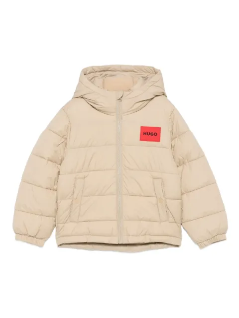 HUGO KIDS quilted padded jacket