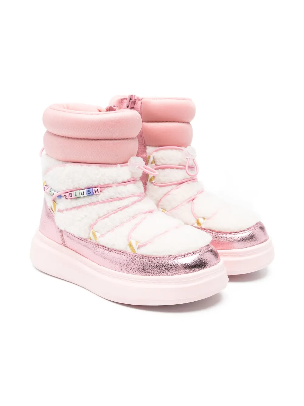 Billieblush padded-cuff snow boots Pink