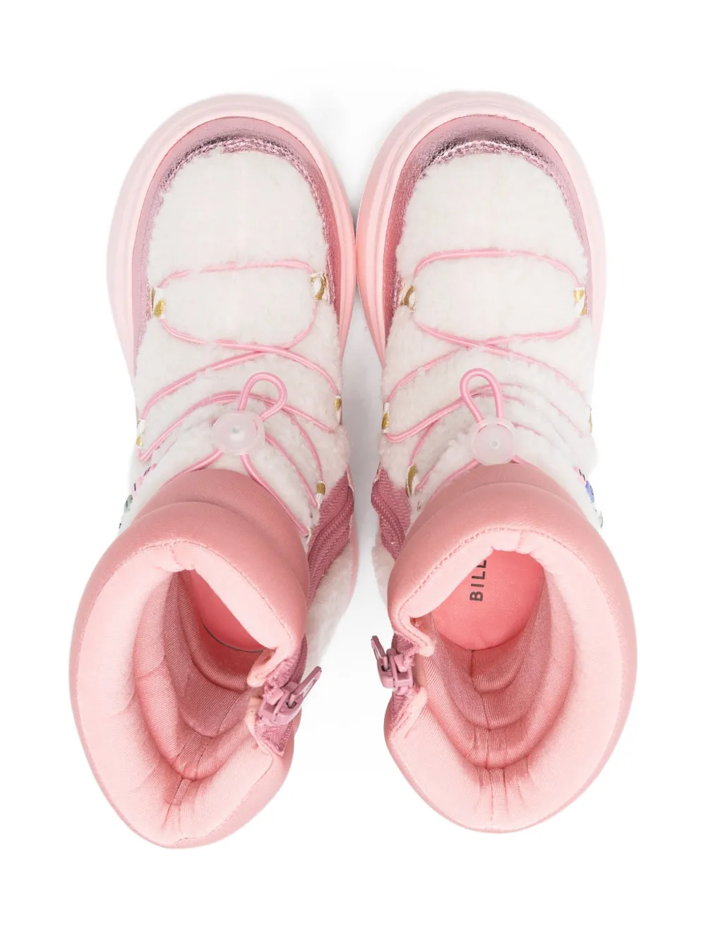 Billieblush padded-cuff snow boots Pink