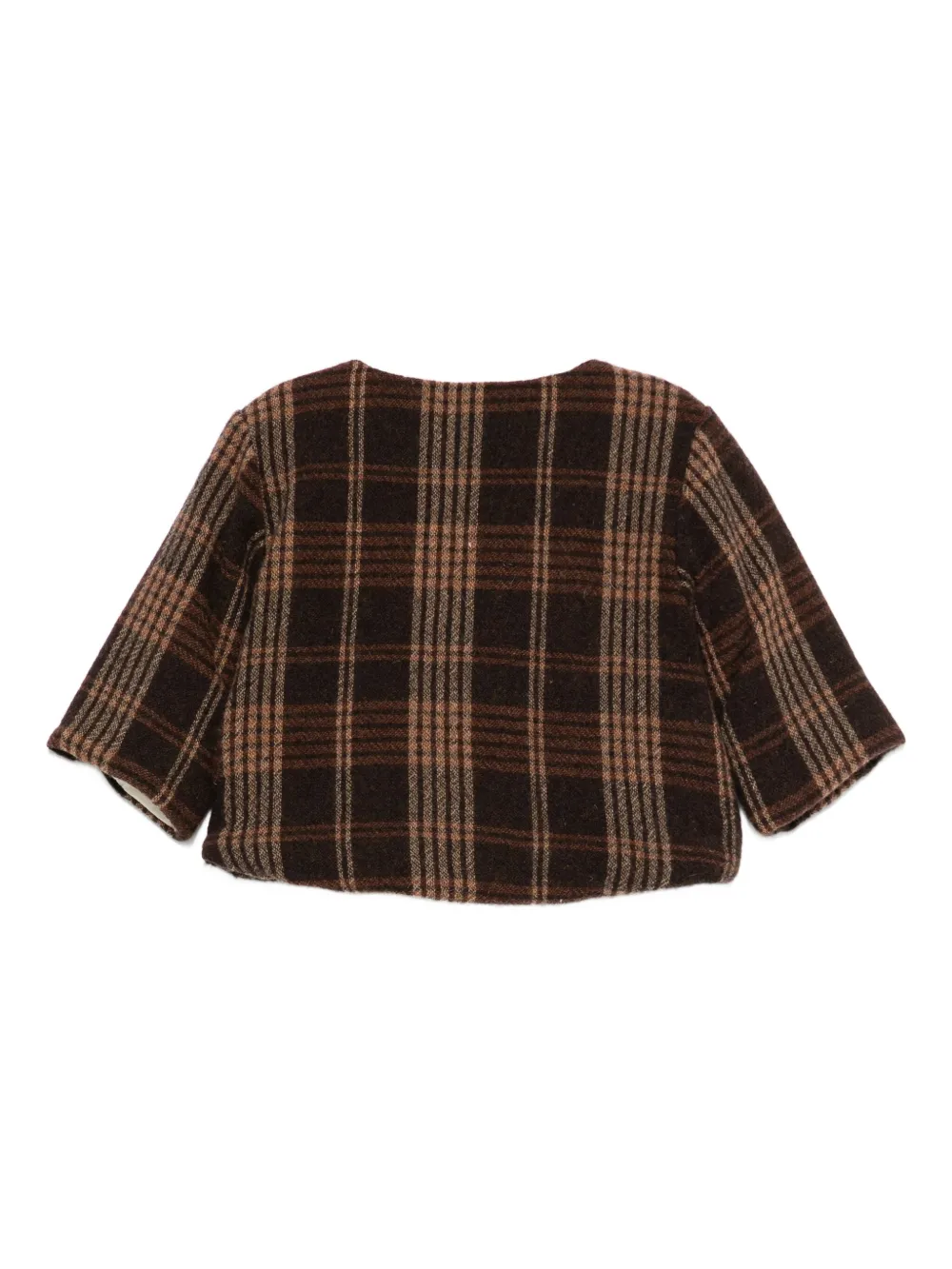 Album Di Famiglia Kids checked zip-up jacket | Bomber Jackets | Image 2