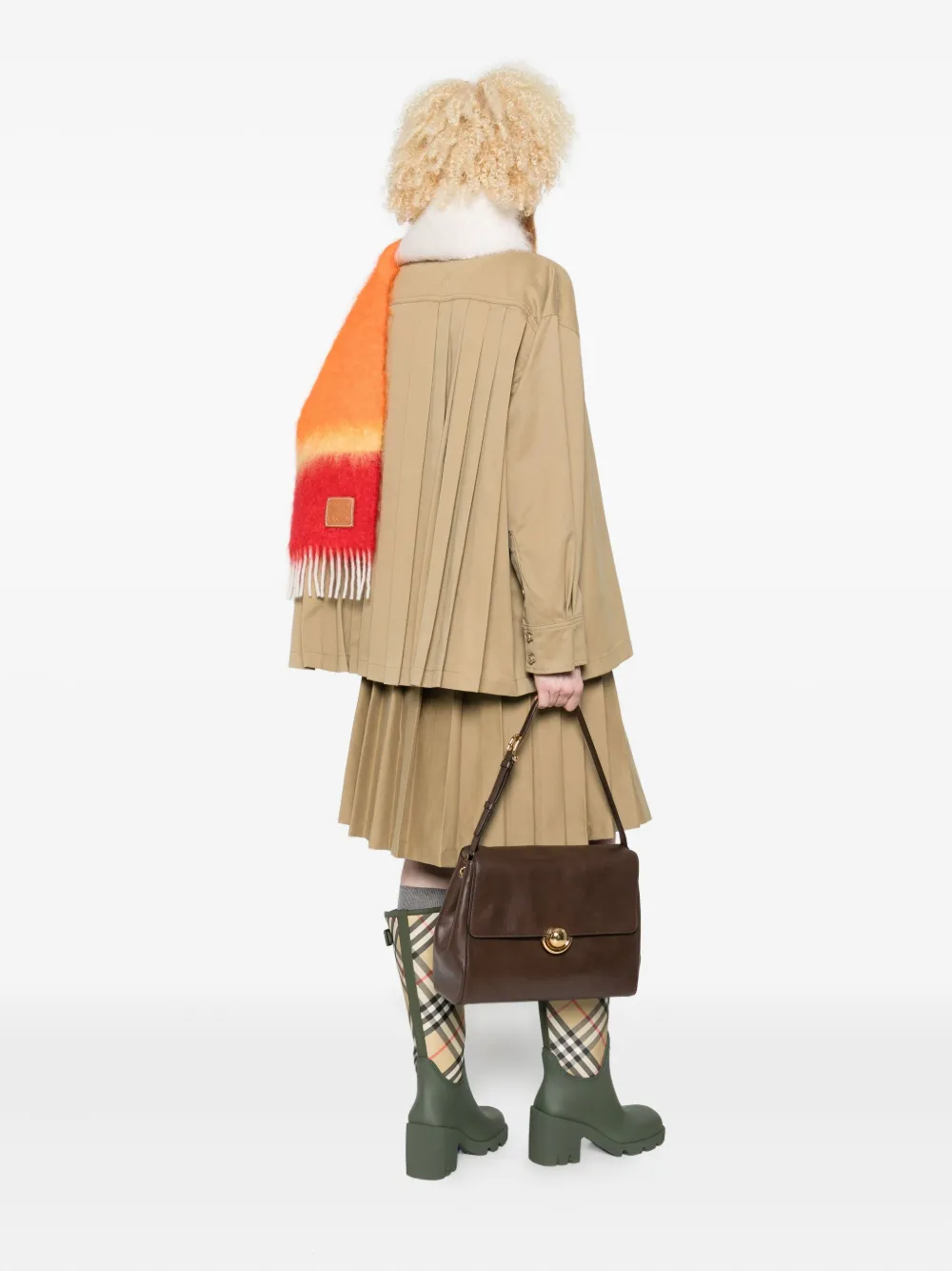 Furla Circular-detail Leather Backpack In Brown