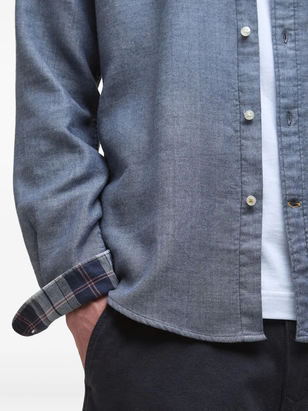 Barbour Buckley katoenen overhemd Blauw