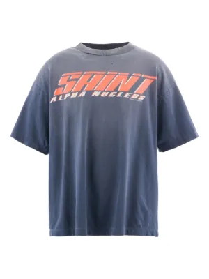 SAINT MXXXXXX Denim Tears graphic-print T-shirt | Neutrals