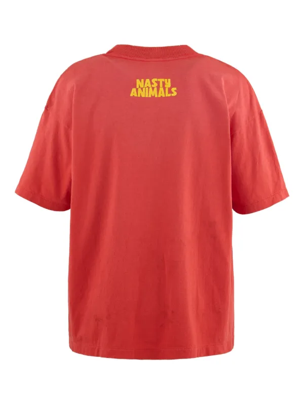 SAINT MXXXXXX Cotton T-shirt | Red | FARFETCH