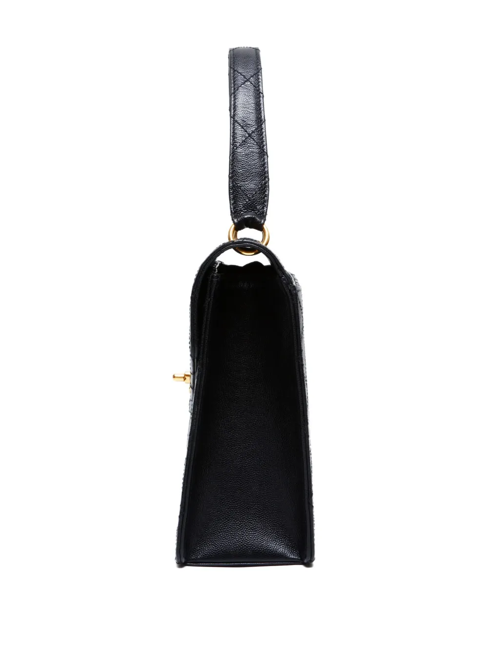Pre-owned Chanel 1997-1999 Wilde Stitch Tote Bag In Black
