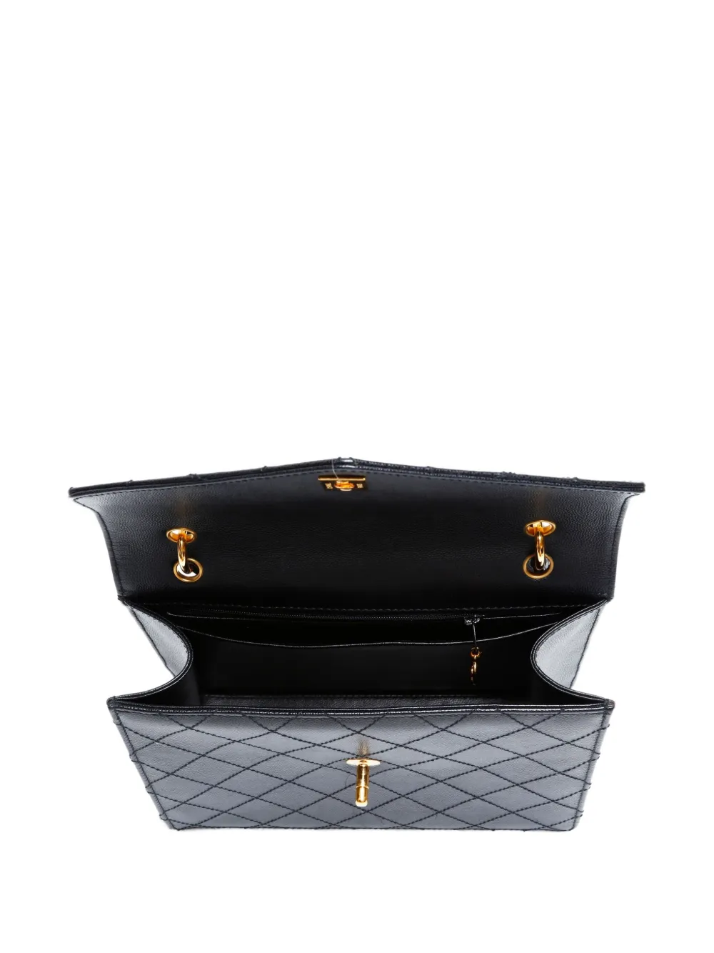 Pre-owned Chanel 1997-1999 Wilde Stitch Tote Bag In Black