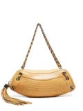 CHANEL Pre-Owned 2003-2004 quilted tassel shoulder bag - Neutrals