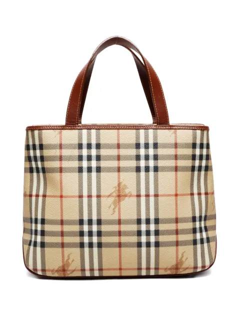 Burberry Pre-Owned 1990-2000s check-pattern handbag