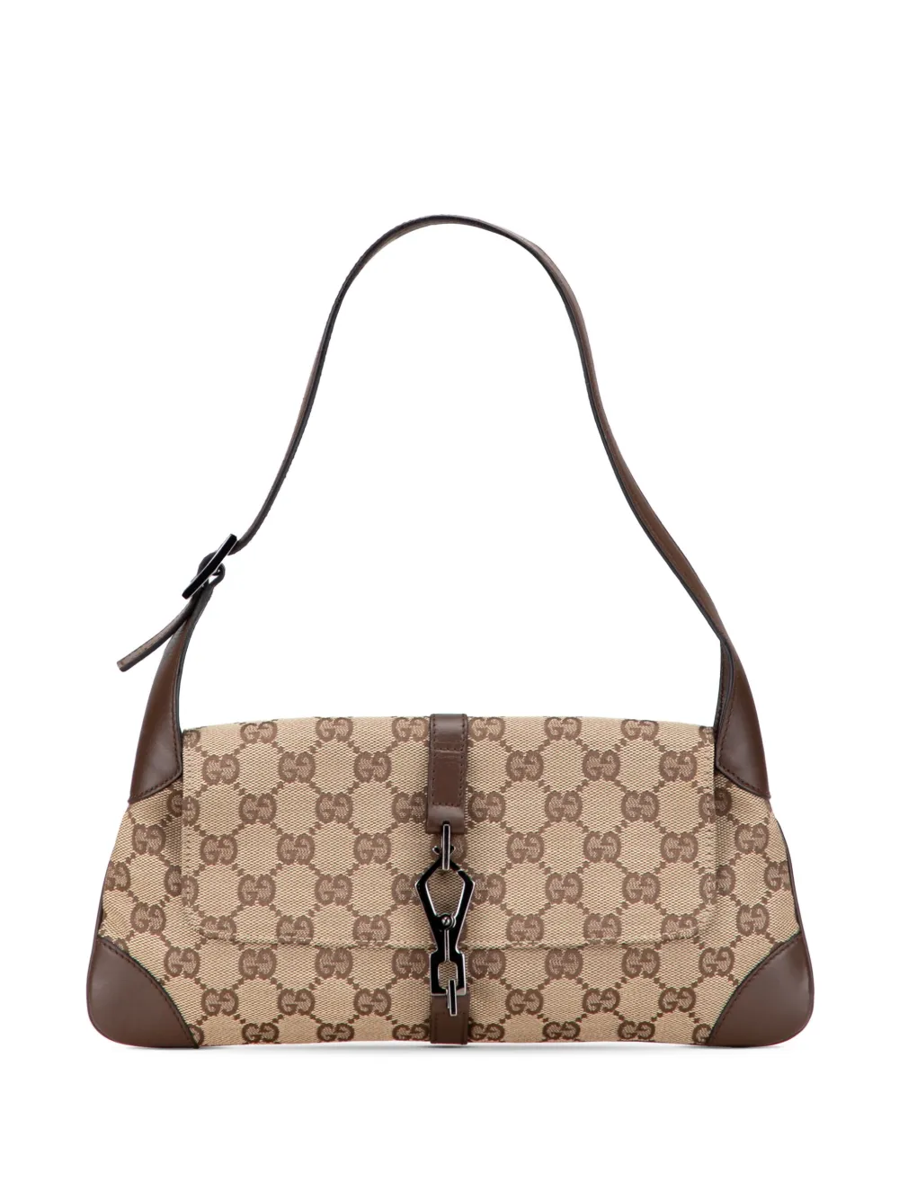 Gucci Pre-Owned 2000-2015 GG Canvas Jackie O Flap shoulder bag | Brown | Image 1