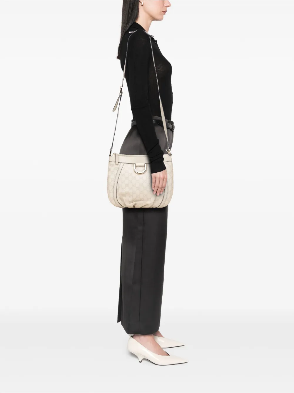 Gucci Pre-Owned 2000-2015 Guccissima Abbey D Ring crossbody bag | Pre-Owned | Image 2