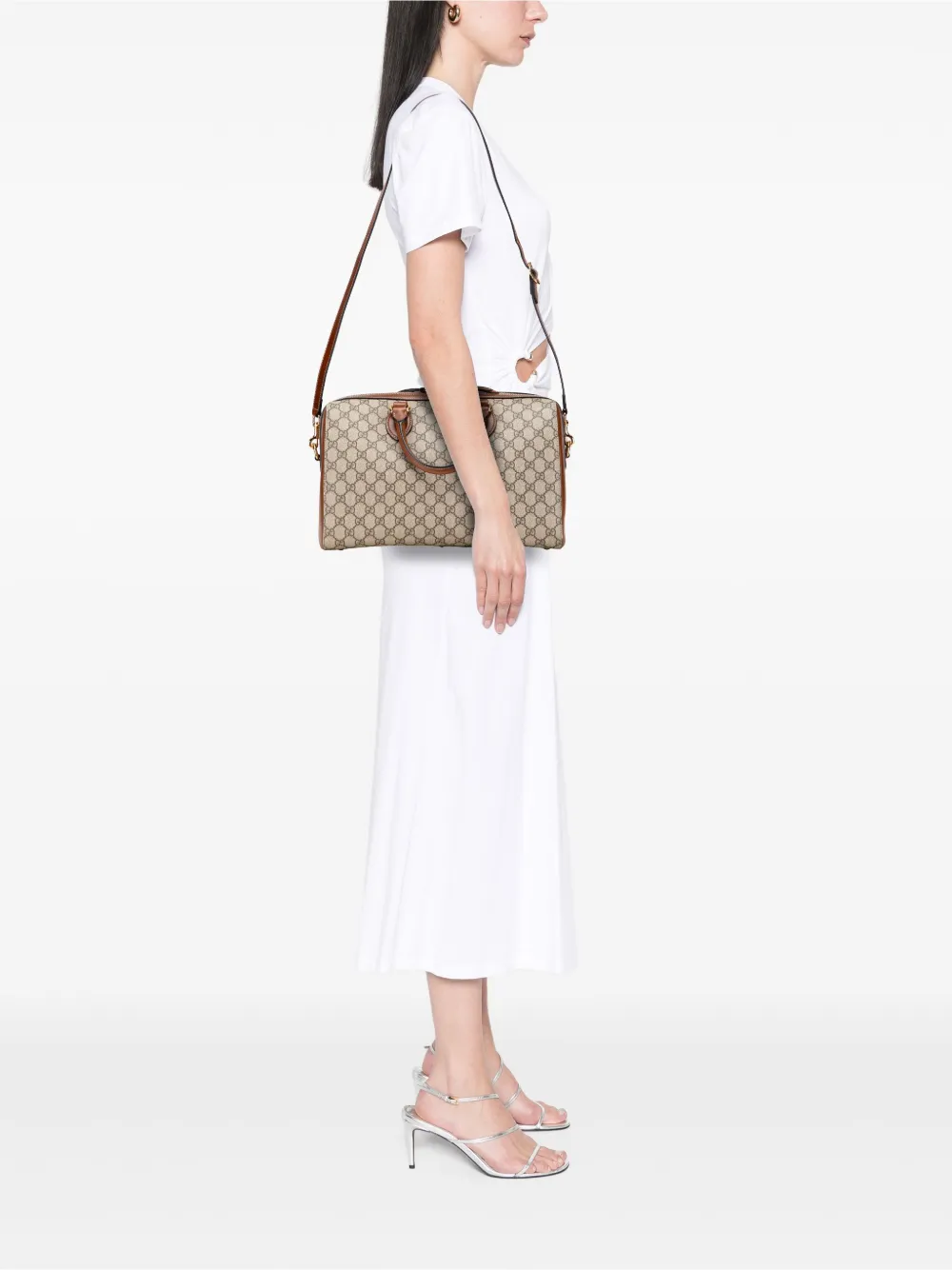 Gucci Pre-Owned 2000-2015 Medium GG Supreme satchel | Pre-Owned | Image 2