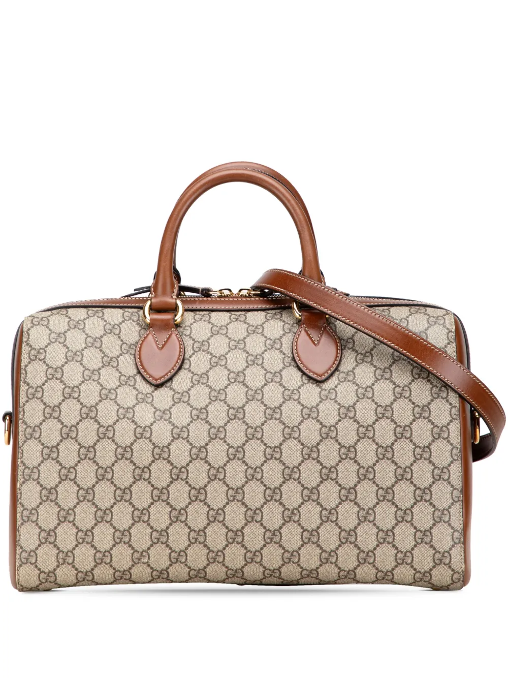 Gucci Pre-Owned 2000-2015 ミディアム GGスプリーム サッチェルバッグ - ブラウン Gucci Pre-Owned 2000-2015 ミディアム GGスプリーム サッチェルバッグ - ブラウン