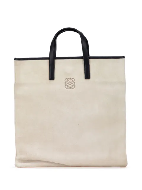 Loewe Pre-Owned 2010-2024 Anagram Suede tote bag