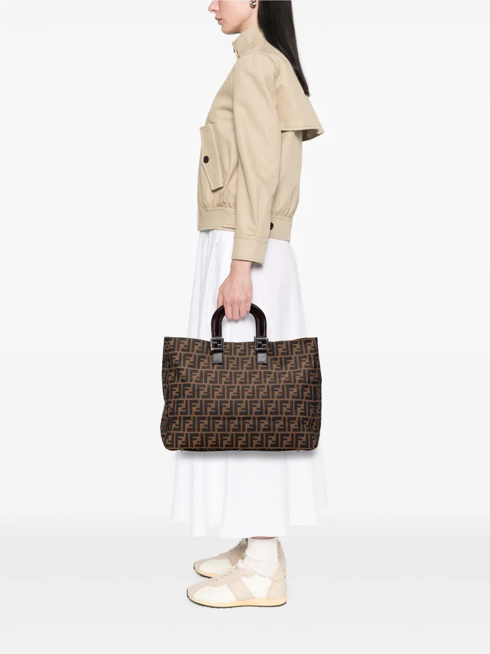 Fendi Pre-Owned 20th Century Large Zucca Canvas Twins tote bag | Pre-Owned | Image 2