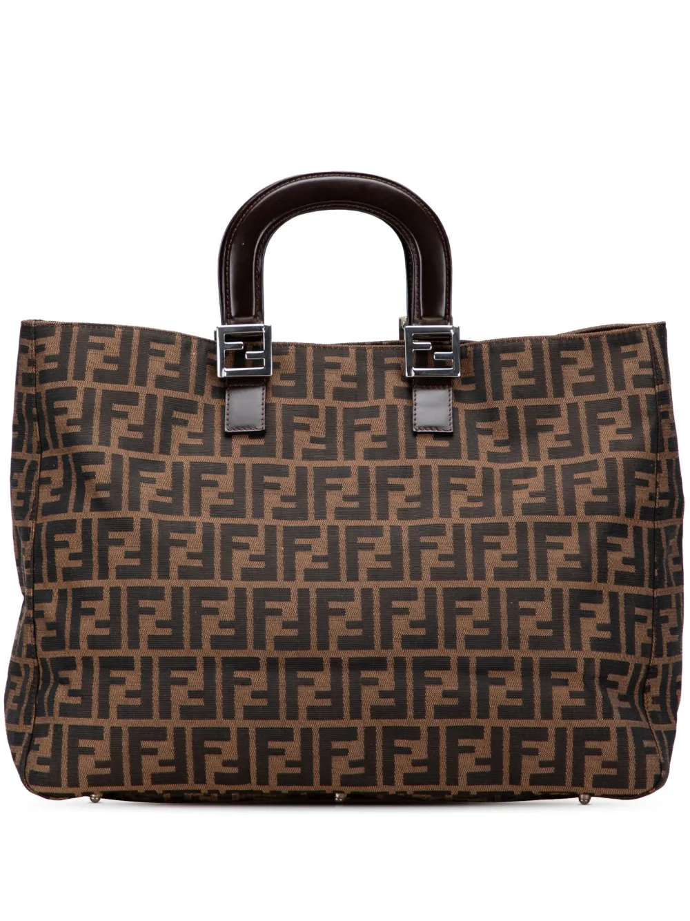 Fendi Pre-Owned 20th Century Large Zucca Canvas Twins tote bag | Brown | Image 1