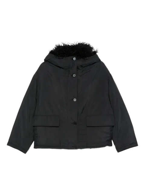 Yves Salomon faux fur-trim hooded jacket