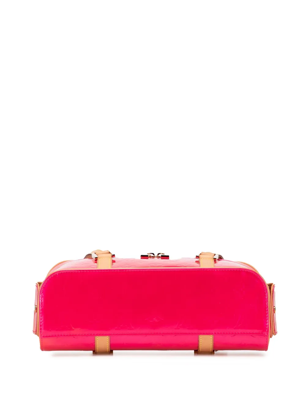 Pre-owned Louis Vuitton 2003 Monogram Vernis Sullivan Horizontal Pm Shoulder Bag In Pink