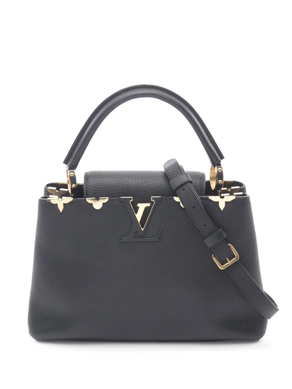 Louis Vuitton Pre-Owned 2019 トリヨン カプシーヌ MM サッチェルバッグ - ブラック Louis Vuitton Pre-Owned 2019 トリヨン カプシーヌ MM サッチェルバッグ - ブラック