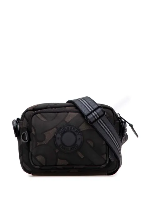 Burberry Pre-Owned 2018-2025 TB Monogram Canvas Logo Patch Paddy crossbody bag