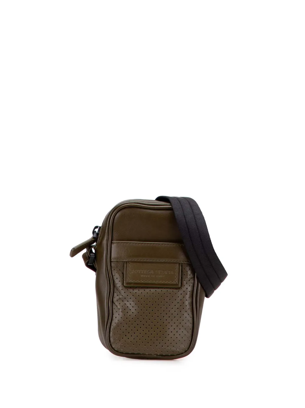 Bottega Veneta Pre-Owned 2012-2025 Perforated Calfskin Leggero crossbody bag | Brown | Image 1