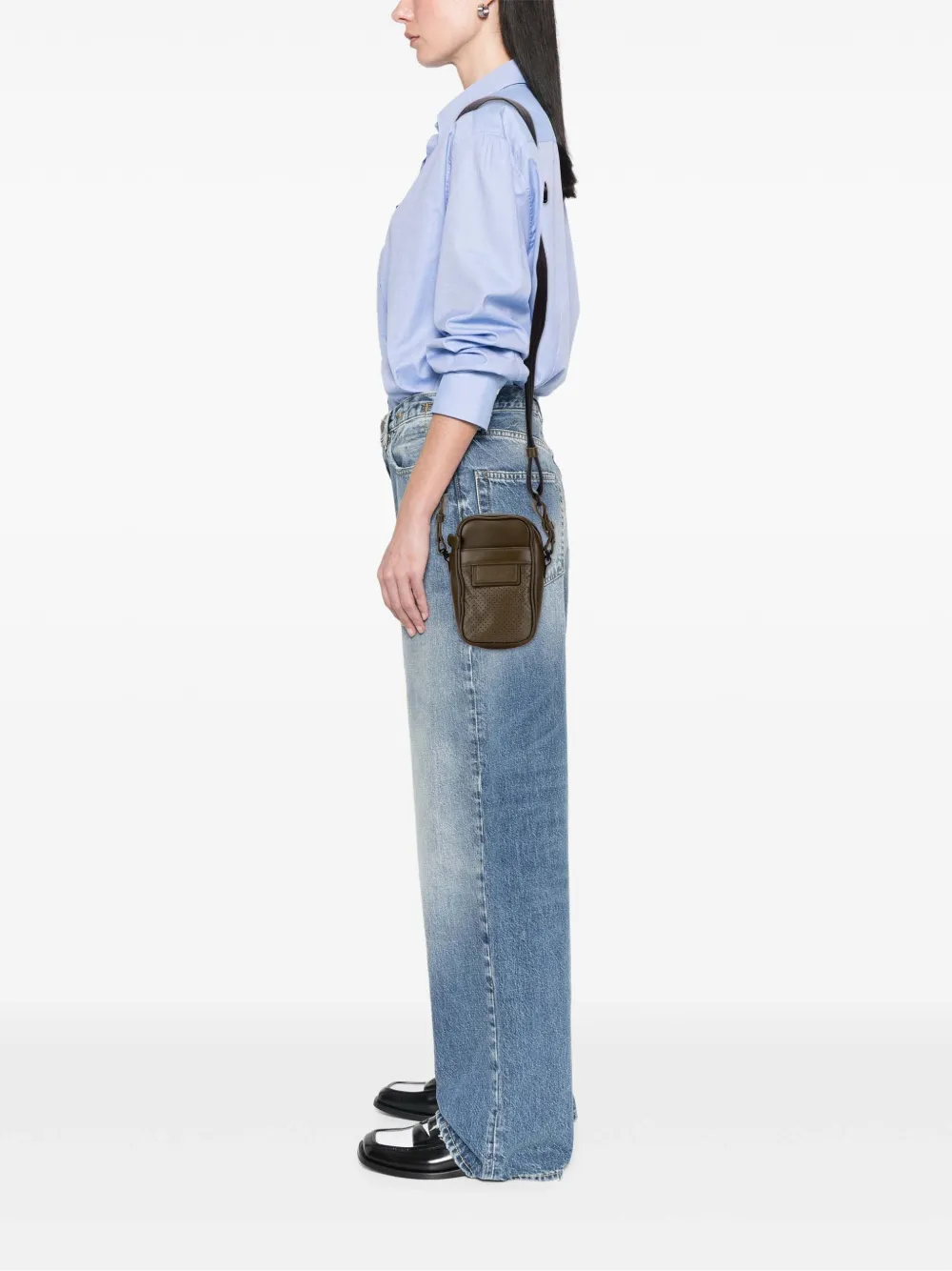 Bottega Veneta Pre-Owned 2012-2025 Perforated Calfskin Leggero crossbody bag | Pre-Owned | Image 2