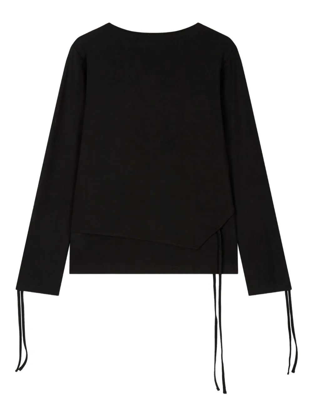Studio Tomboy Strap-detail Layered T-shirt In Black