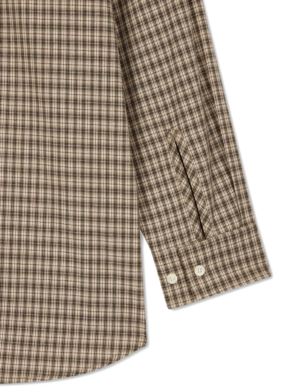Studio Tomboy Checked Shirt In Brown