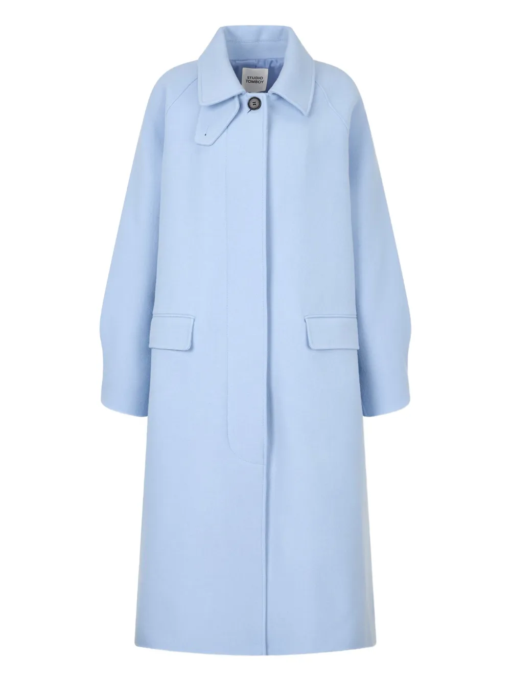 STUDIO TOMBOY Balmacaan single-breasted coat | Blue | Image 1