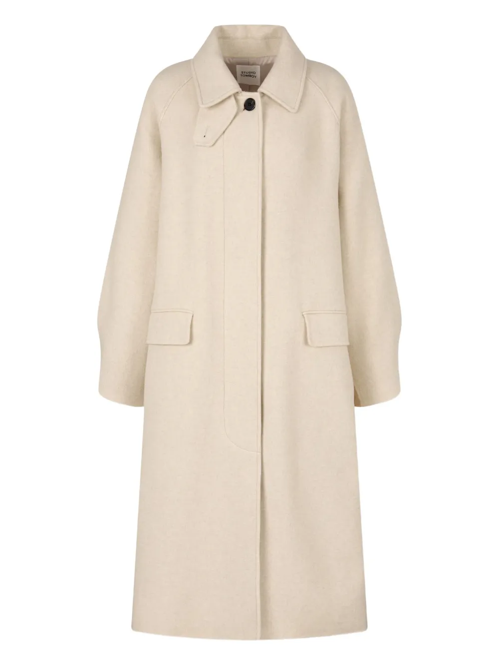 STUDIO TOMBOY Balmacaan single-breasted coat | Neutrals | Image 1