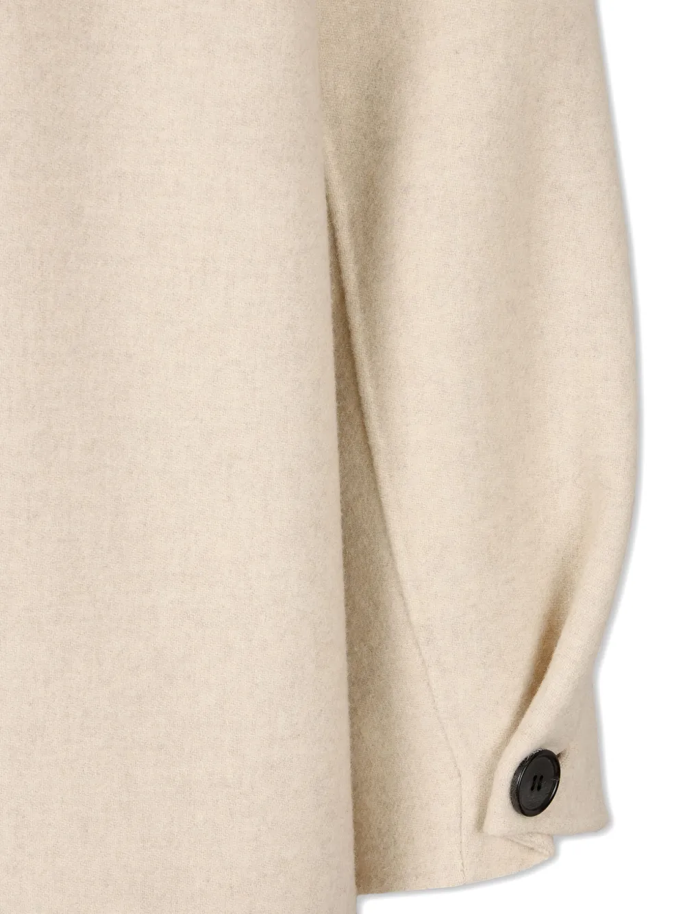 STUDIO TOMBOY Balmacan jas met enkele rij knopen Beige