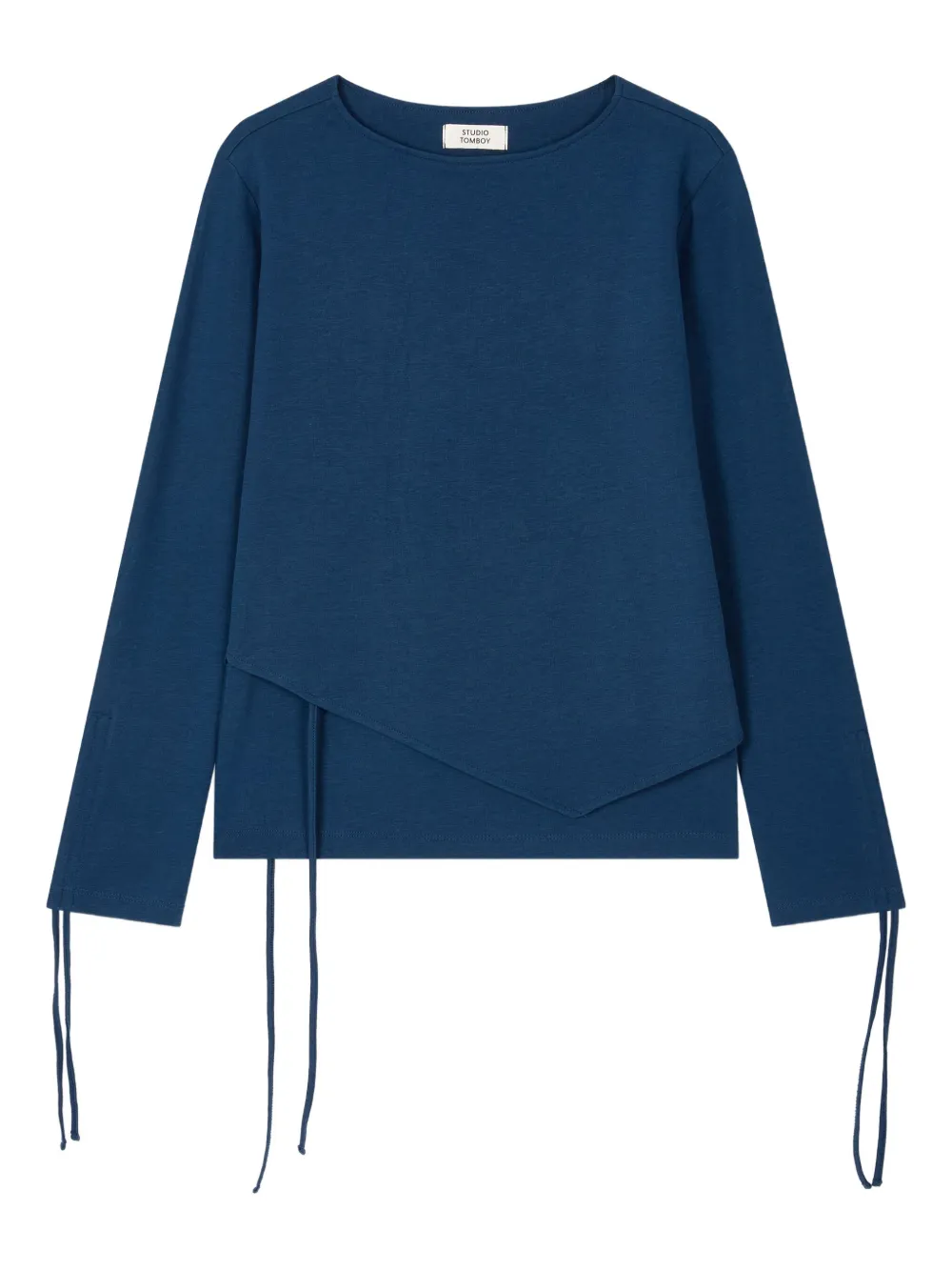 Studio Tomboy String-detail T-shirt In Blue