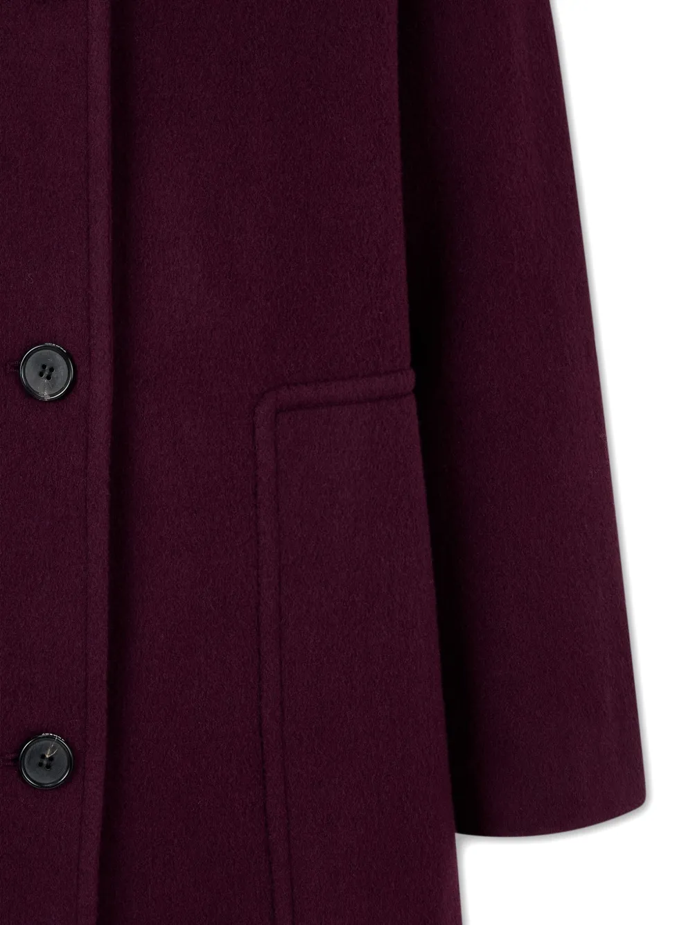 STUDIO TOMBOY Mantel met enkele rij knopen Paars