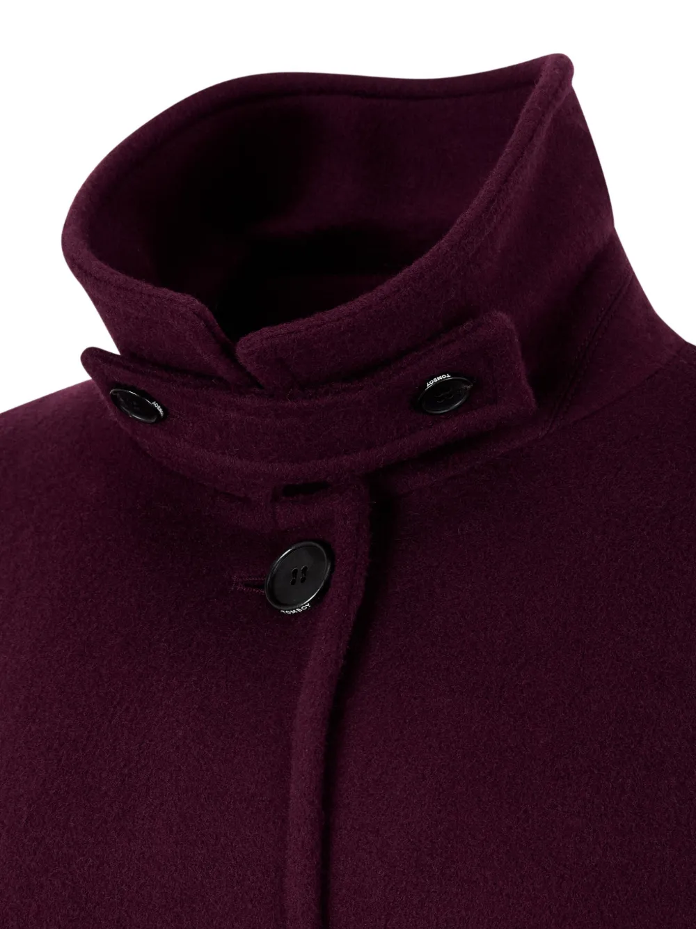 STUDIO TOMBOY Mantel met enkele rij knopen Paars