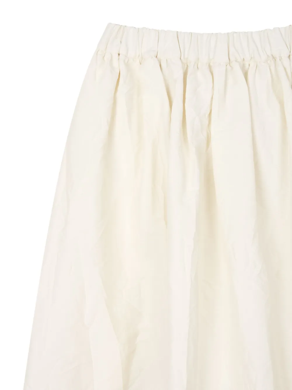 Studio Tomboy Creased Midi Skirt In White