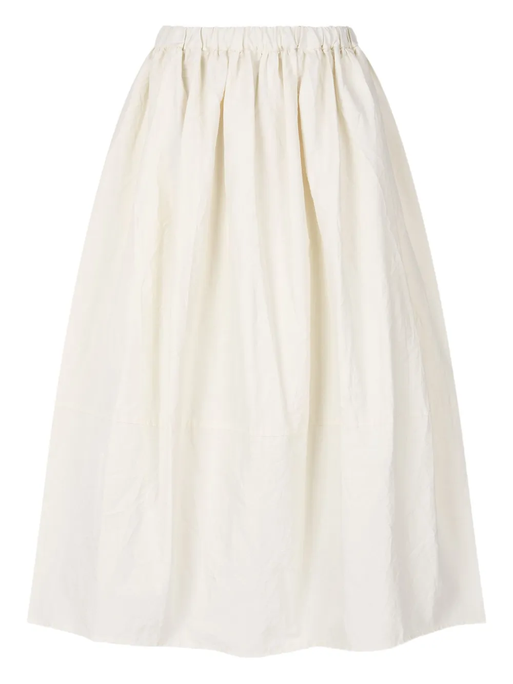 Studio Tomboy Creased Midi Skirt In White