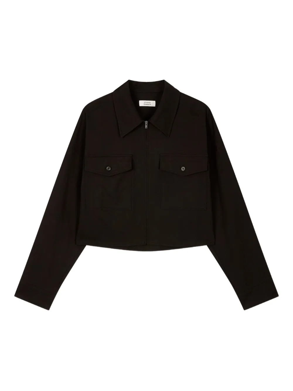 STUDIO TOMBOY camisa con cierre | negro | Image 1