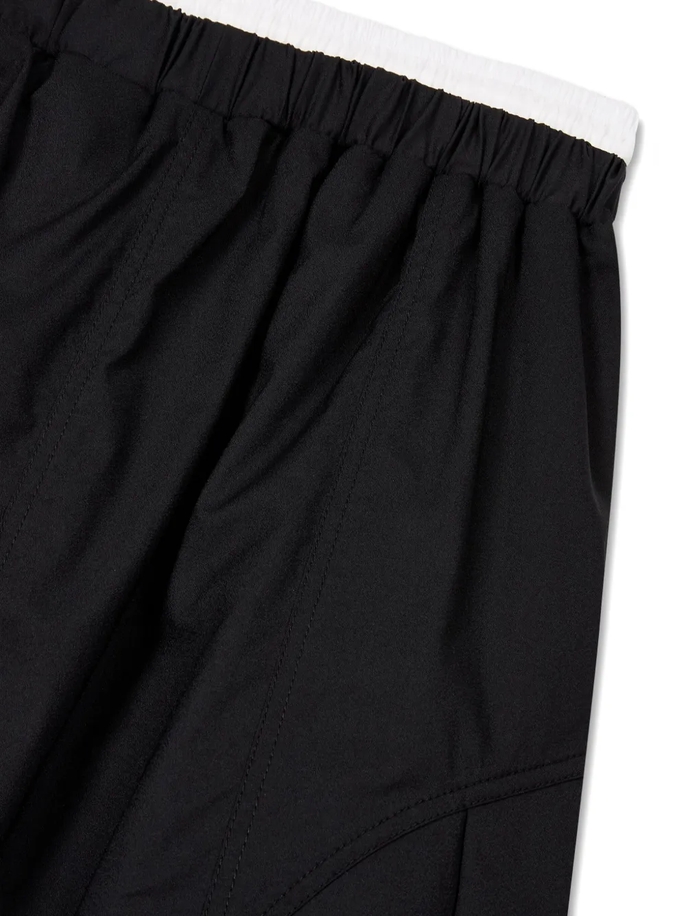 Studio Tomboy Contrast-waist Skirt In Black